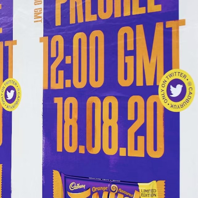Purple Twirl Orange poster announcing a 12:00 GMT, 18.08.20 launch on Twitter